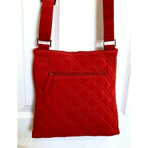 VERA BRADLEY - "Hipster" Quilted Microfiber Crossbody Bag in Tango Red/LOVELY!♥️ - Picture 3 of 16